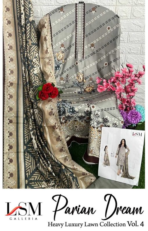 Parian Dream Heavy Luxury Lawn Collection Vol 4 Salwar Suit Catalog 6 Pcs 15 510x796 - Parian Dream Heavy Luxury Lawn Collection Vol 4 Salwar Suit Catalog 6 Pcs