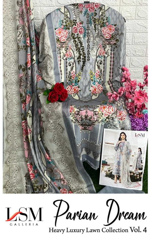 Parian Dream Heavy Luxury Lawn Collection Vol 4 Salwar Suit Catalog 6 Pcs 16 510x796 - Parian Dream Heavy Luxury Lawn Collection Vol 4 Salwar Suit Catalog 6 Pcs