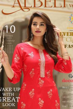 Passion Tree Albeli Vol 1 Rayon Kurti Catalog 12 Pcs