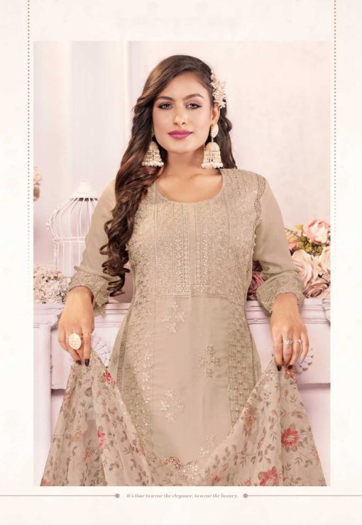 Qasr Hiba Organza Salwar Suit Catalog 8 Pcs 11 510x740 - Qasr Hiba Organza Salwar Suit Catalog 8 Pcs