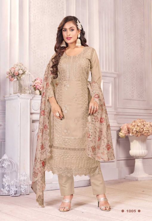 Qasr Hiba Organza Salwar Suit Catalog 8 Pcs 12 510x740 - Qasr Hiba Organza Salwar Suit Catalog 8 Pcs