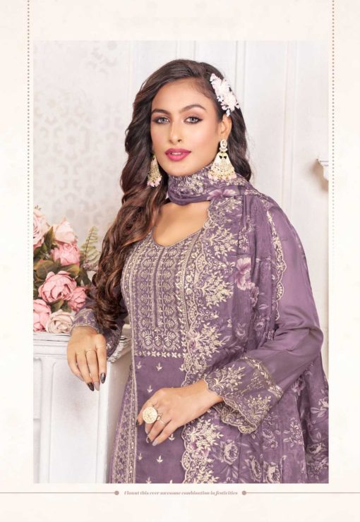 Qasr Hiba Organza Salwar Suit Catalog 8 Pcs 15 510x740 - Qasr Hiba Organza Salwar Suit Catalog 8 Pcs