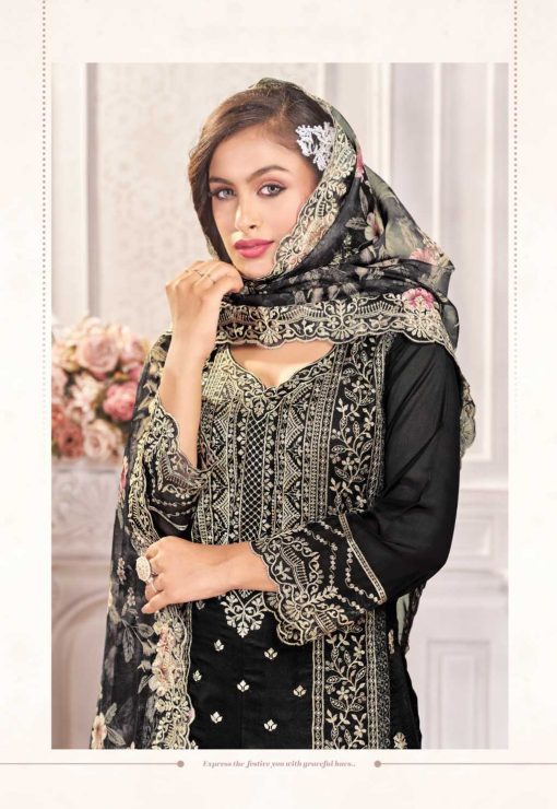 Qasr Hiba Organza Salwar Suit Catalog 8 Pcs 17 510x740 - Qasr Hiba Organza Salwar Suit Catalog 8 Pcs