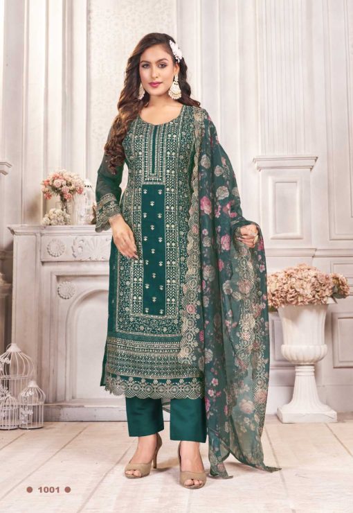 Qasr Hiba Organza Salwar Suit Catalog 8 Pcs 3 510x740 - Qasr Hiba Organza Salwar Suit Catalog 8 Pcs