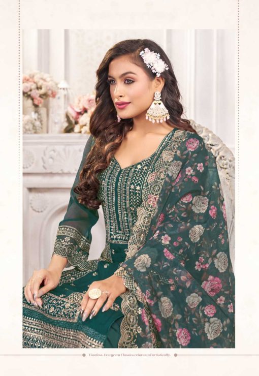 Qasr Hiba Organza Salwar Suit Catalog 8 Pcs 4 510x740 - Qasr Hiba Organza Salwar Suit Catalog 8 Pcs