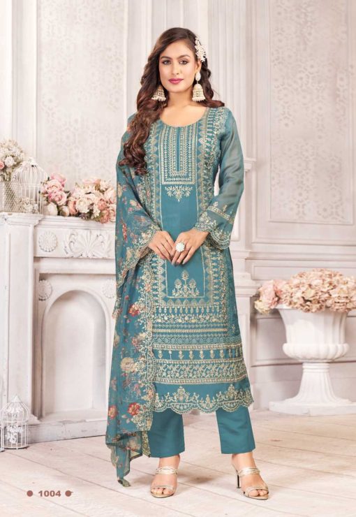 Qasr Hiba Organza Salwar Suit Catalog 8 Pcs 9 510x740 - Qasr Hiba Organza Salwar Suit Catalog 8 Pcs