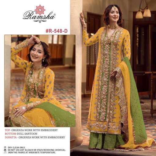 Ramsha R 548 NX Organza Salwar Suit Catalog 4 Pcs 3 510x510 - Ramsha R 548 NX Organza Salwar Suit Catalog 4 Pcs