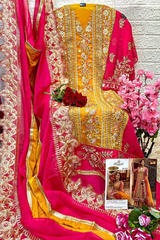 Ramsha R 548 NX Organza Salwar Suit Catalog 4 Pcs 6 510x763 - Ramsha R 548 NX Organza Salwar Suit Catalog 4 Pcs