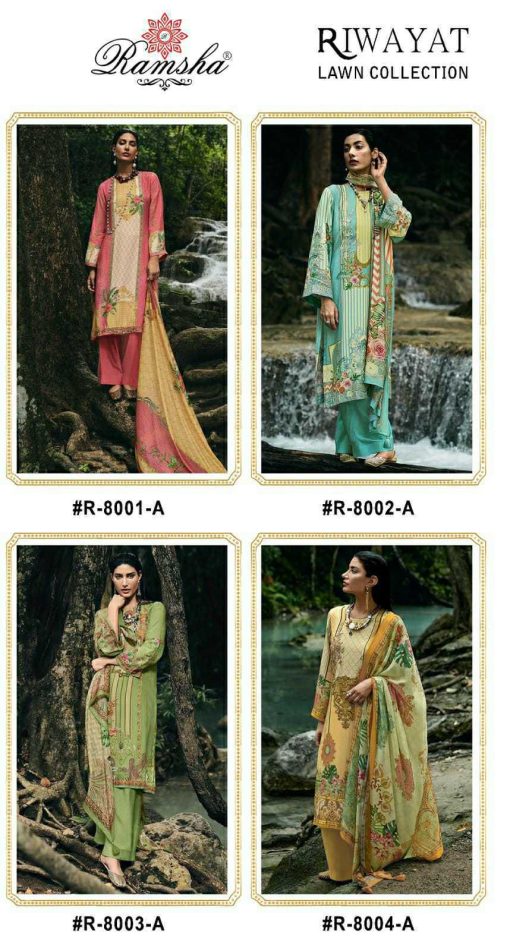 Ramsha Riwayat Lawn Collection Salwar Suit Catalog 4 Pcs 9 510x951 - Ramsha Riwayat Lawn Collection Salwar Suit Catalog 4 Pcs
