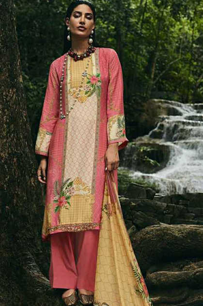 Ramsha Riwayat Lawn Collection Salwar Suit Catalog 4 Pcs