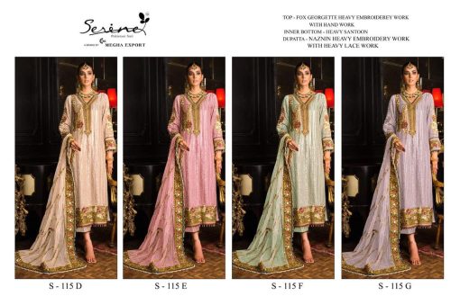 Serene S 115 D G Georgette Salwar Suit Catalog 4 Pcs 13 510x339 - Serene S 115 D-G Georgette Salwar Suit Catalog 4 Pcs