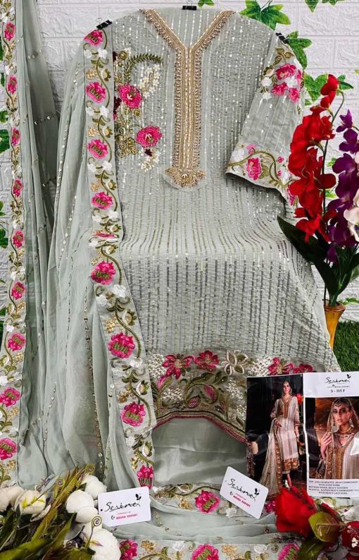 Serene S 115 D G Georgette Salwar Suit Catalog 4 Pcs 9 510x794 - Serene S 115 D-G Georgette Salwar Suit Catalog 4 Pcs