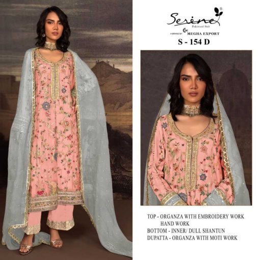 Serene S 154 Organza Salwar Suit Catalog 4 Pcs 1 510x510 - Serene S 154 Organza Salwar Suit Catalog 4 Pcs