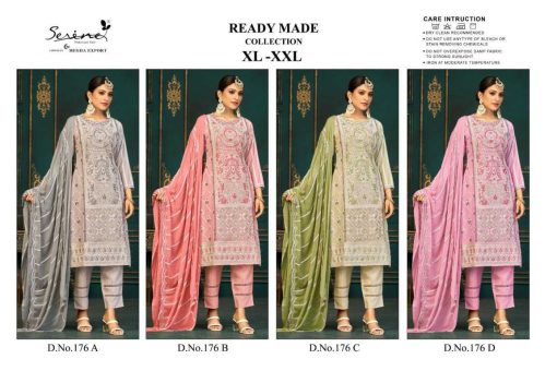 Serene S 176 Georgette Readymade Salwar Suit Catalog 4 Pcs 5 510x340 - Serene S 176 Georgette Readymade Salwar Suit Catalog 4 Pcs