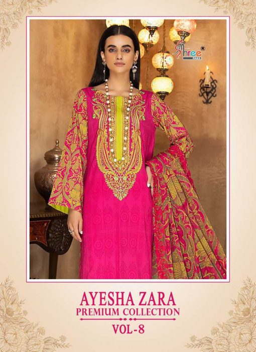 Shree Fabs Ayesha Zara Premium Collection Vol 8 Cotton Chiffon Salwar Suit Catalog 5 Pcs 1 510x701 - Shree Fabs Ayesha Zara Premium Collection Vol 8 Cotton Chiffon Salwar Suit Catalog 5 Pcs