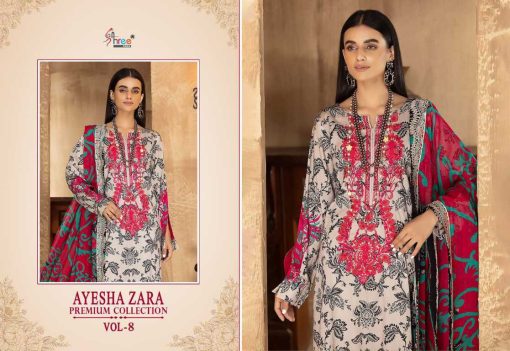 Shree Fabs Ayesha Zara Premium Collection Vol 8 Cotton Chiffon Salwar Suit Catalog 5 Pcs 6 510x351 - Shree Fabs Ayesha Zara Premium Collection Vol 8 Cotton Chiffon Salwar Suit Catalog 5 Pcs