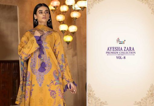 Shree Fabs Ayesha Zara Premium Collection Vol 8 Cotton Chiffon Salwar Suit Catalog 5 Pcs 8 510x351 - Shree Fabs Ayesha Zara Premium Collection Vol 8 Cotton Chiffon Salwar Suit Catalog 5 Pcs