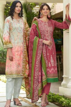 Shree Fabs Bin Saeed Lawn Collection Vol 7 Salwar Suit Catalog 6 Pcs