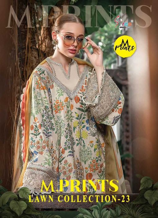 Shree Fabs M Prints Lawn Collection Vol 23 Chiffon Cotton Salwar Suit Catalog 4 Pcs 1 510x702 - Shree Fabs M Prints Lawn Collection Vol 23 Chiffon Cotton Salwar Suit Catalog 4 Pcs