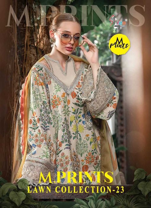 Shree Fabs M Prints Lawn Collection Vol 23 Chiffon Cotton Salwar Suit Catalog 4 Pcs 1 510x702 - Shree Fabs M Prints Lawn Collection Vol 23 Chiffon Cotton Salwar Suit Catalog 4 Pcs