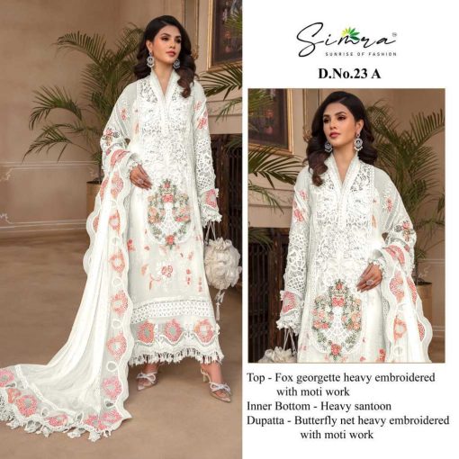 Simra DN 23 A D Georgette Salwar Suit Catalog 4 Pcs 1 510x510 - Simra DN 23 A-D Georgette Salwar Suit Catalog 4 Pcs