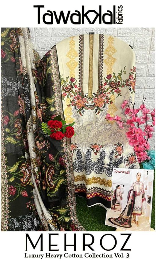 Tawakkal Mehroz Luxury Heavy Cotton Collection Vol 3 Salwar Suit Catalog 10 Pcs 13 510x857 - Tawakkal Mehroz Luxury Heavy Cotton Collection Vol 3 Salwar Suit Catalog 10 Pcs