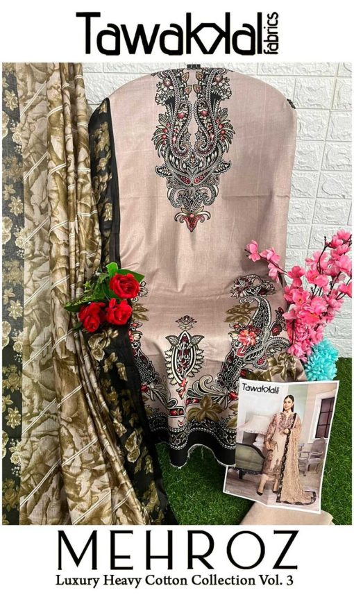 Tawakkal Mehroz Luxury Heavy Cotton Collection Vol 3 Salwar Suit Catalog 10 Pcs 18 510x857 - Tawakkal Mehroz Luxury Heavy Cotton Collection Vol 3 Salwar Suit Catalog 10 Pcs