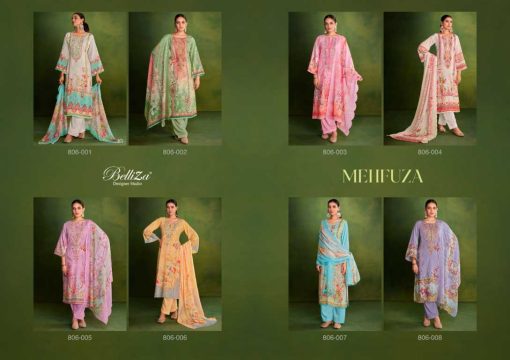 Belliza Mehfuza Cotton Salwar Suit Catalog 8 Pcs 12 510x360 - Belliza Mehfuza Cotton Salwar Suit Catalog 8 Pcs