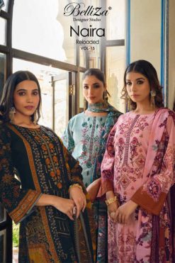 Belliza Naira Vol 15 Cotton Salwar Suit Catalog 10 Pcs