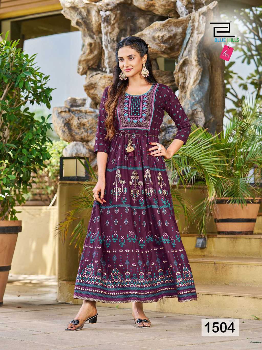 Women Designer Long Kurti With Dupatta Partywear Gown Diwali Special Long  Gown | eBay