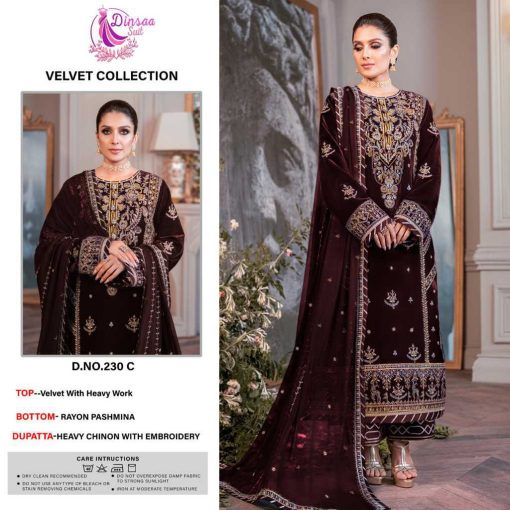 Dinsaa Ds 230 Velvet Pashmina Salwar Suit Catalog 5 Pcs 3 510x510 - Dinsaa Ds 230 Velvet Pashmina Salwar Suit Catalog 5 Pcs