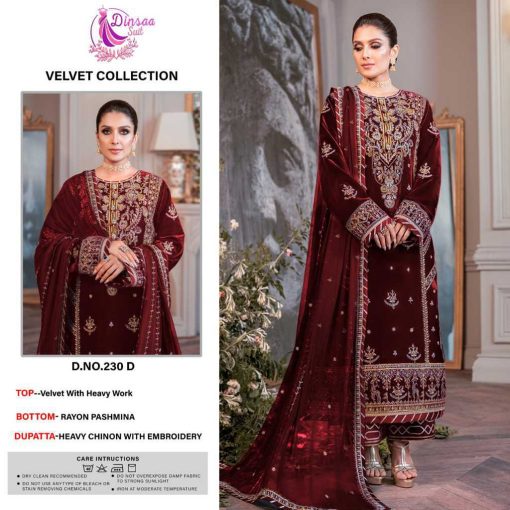 Dinsaa Ds 230 Velvet Pashmina Salwar Suit Catalog 5 Pcs 4 510x510 - Dinsaa Ds 230 Velvet Pashmina Salwar Suit Catalog 5 Pcs