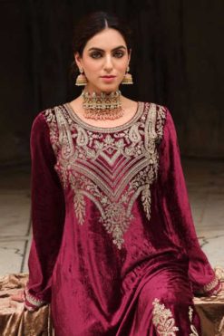 Gull Jee Mehfil E Ishq by Deepsy Velvet Pashmina Salwar Suit Catalog 6 Pcs 247x371 - Surat Fabrics