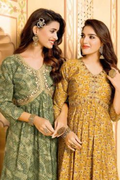 Kinti Madhvi Vol 2 Nayra Cut Silk Kurti Catalog 8 Pcs