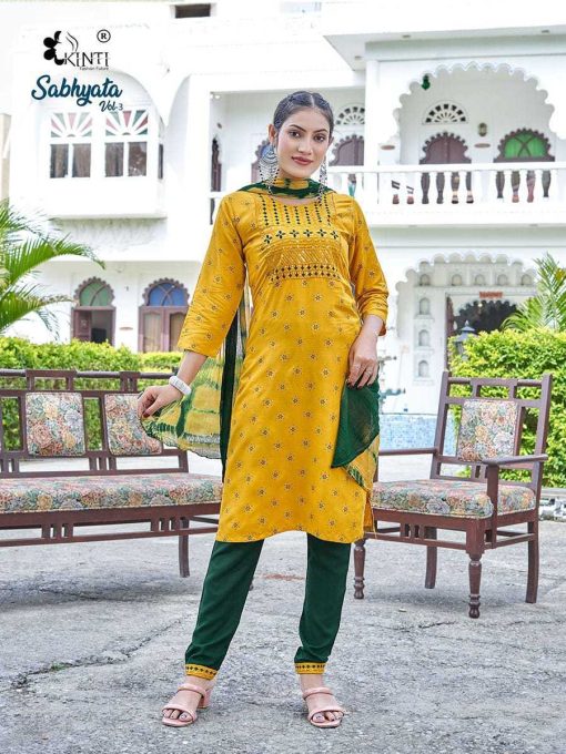 Kinti Sabhyata Vol 3 Rayon Kurti with Dupatta Bottom Catalog 6 Pcs 4 510x680 - Kinti Sabhyata Vol 3 Rayon Kurti with Dupatta Bottom Catalog 6 Pcs