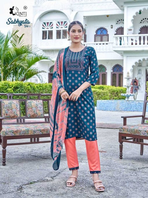 Kinti Sabhyata Vol 3 Rayon Kurti with Dupatta Bottom Catalog 6 Pcs 6 510x680 - Kinti Sabhyata Vol 3 Rayon Kurti with Dupatta Bottom Catalog 6 Pcs