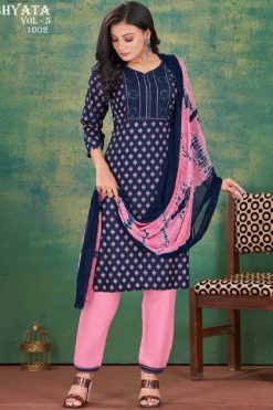 Kinti Sabhyata Vol 5 Rayon Kurti with Dupatta Bottom Catalog 6 Pcs