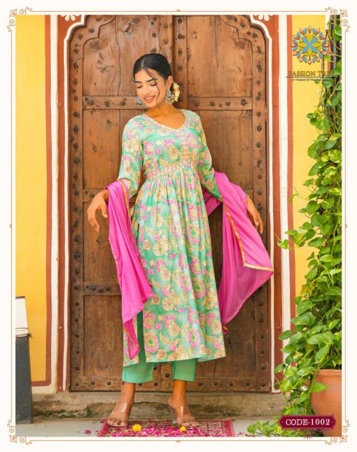 Passion Tree Adwika Vol 1 Alia Cut Kurti with Dupatta Bottom Muslin Catalog 8 Pcs 4 510x646 - Passion Tree Adwika Vol 1 Alia Cut Kurti with Dupatta Bottom Muslin Catalog 8 Pcs