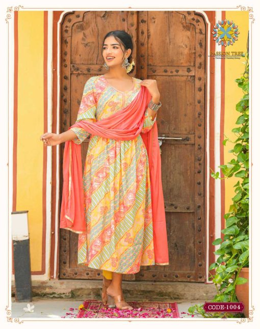 Passion Tree Adwika Vol 1 Alia Cut Kurti with Dupatta Bottom Muslin Catalog 8 Pcs 6 510x646 - Passion Tree Adwika Vol 1 Alia Cut Kurti with Dupatta Bottom Muslin Catalog 8 Pcs