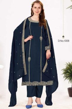 Qasr Zareen Georgette Salwar Suit Catalog 8 Pcs 247x371 - Surat Fabrics