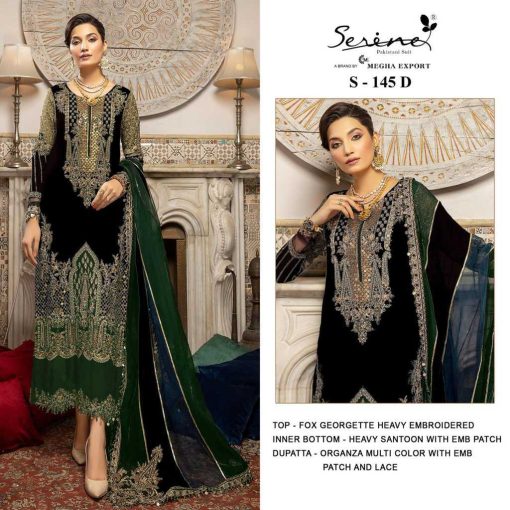 Serene S 145 A D Georgette Salwar Suit Catalog 4 Pcs 4 510x510 - Serene S 145 A-D Georgette Salwar Suit Catalog 4 Pcs