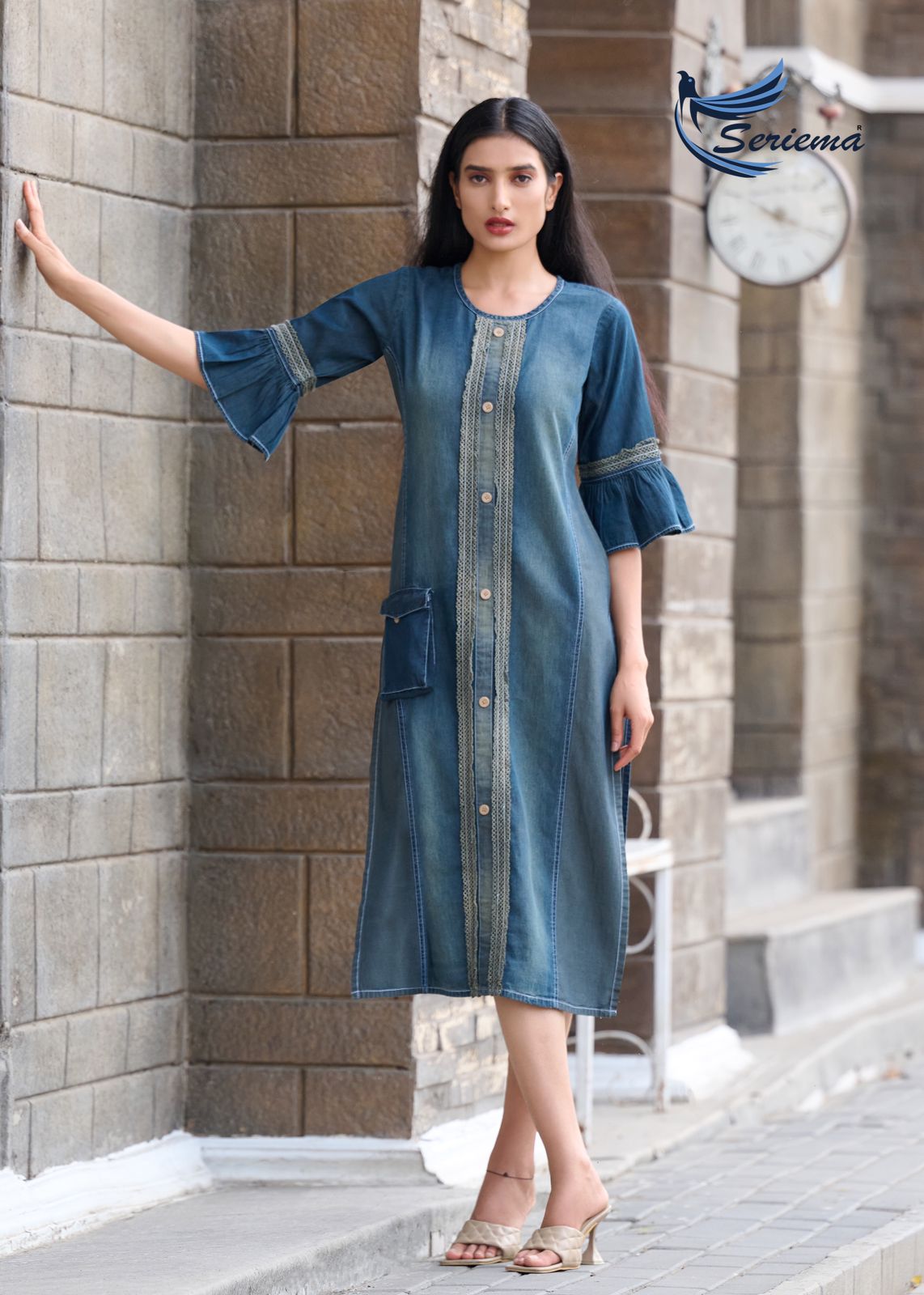 Knee Length Maternity Denim Kurti for Women at Rs.1499/Set in bangalore  offer by Shubh Shri Clothing India