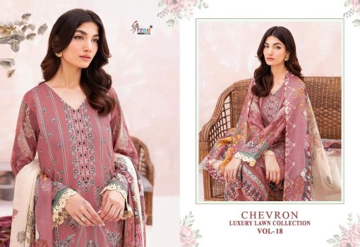 Shree Fabs Chevron Luxury Lawn Collection Vol 18 Chiffon Cotton Salwar Suit Catalog 7 Pcs 10 510x351 - Shree Fabs Chevron Luxury Lawn Collection Vol 18 Chiffon Cotton Salwar Suit Catalog 7 Pcs