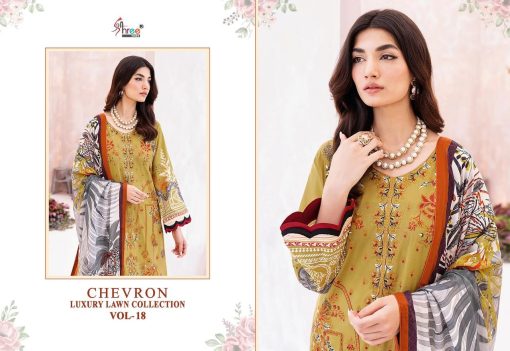 Shree Fabs Chevron Luxury Lawn Collection Vol 18 Chiffon Cotton Salwar Suit Catalog 7 Pcs 12 510x351 - Shree Fabs Chevron Luxury Lawn Collection Vol 18 Chiffon Cotton Salwar Suit Catalog 7 Pcs