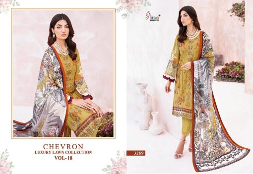 Shree Fabs Chevron Luxury Lawn Collection Vol 18 Chiffon Cotton Salwar Suit Catalog 7 Pcs 13 510x351 - Shree Fabs Chevron Luxury Lawn Collection Vol 18 Chiffon Cotton Salwar Suit Catalog 7 Pcs