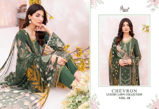 Shree Fabs Chevron Luxury Lawn Collection Vol 18 Chiffon Cotton Salwar Suit Catalog 7 Pcs 2 510x351 - Shree Fabs Chevron Luxury Lawn Collection Vol 18 Chiffon Cotton Salwar Suit Catalog 7 Pcs