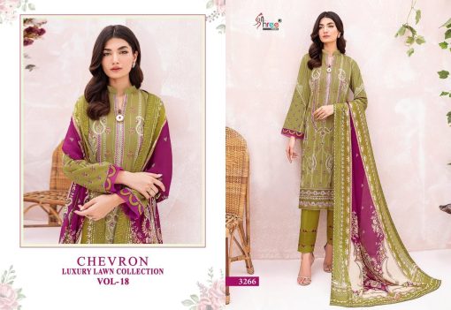 Shree Fabs Chevron Luxury Lawn Collection Vol 18 Chiffon Cotton Salwar Suit Catalog 7 Pcs 7 510x351 - Shree Fabs Chevron Luxury Lawn Collection Vol 18 Chiffon Cotton Salwar Suit Catalog 7 Pcs