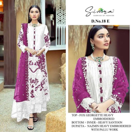 Simra DN 18 E H Georgette Salwar Suit Catalog 4 Pcs 1 510x510 - Simra DN 18 E-H Georgette Salwar Suit Catalog 4 Pcs