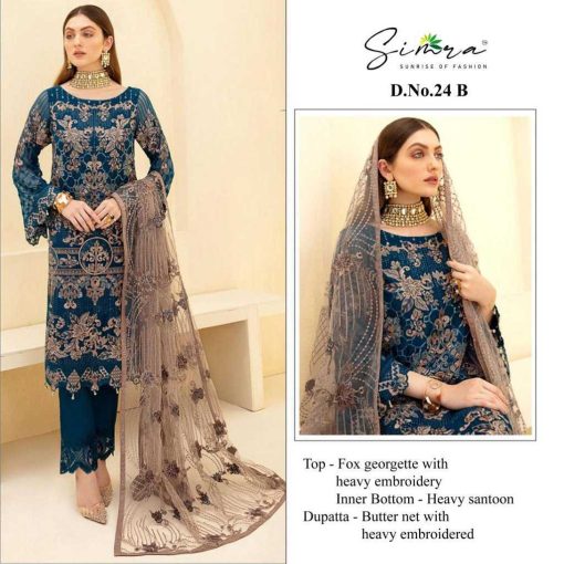 Simra DN 24 A D Georgette Salwar Suit Catalog 4 Pcs 2 510x510 - Simra DN 24 A-D Georgette Salwar Suit Catalog 4 Pcs