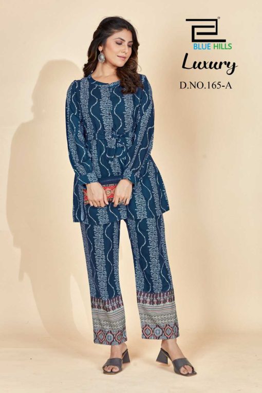 Blue Hills Luxury CO ORD Set Wholesale Catalog 4 Pcs 3 510x765 - Blue Hills Luxury CO ORD Set Wholesale Catalog 4 Pcs